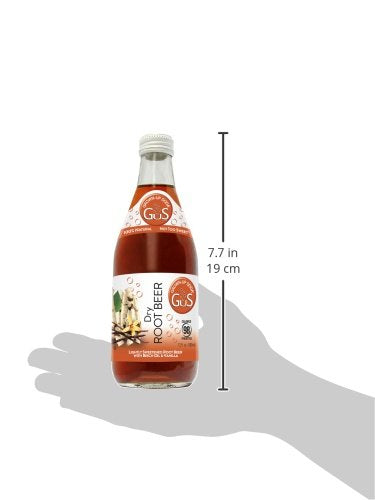 GuS - Grown-up Soda Dry Root Beer 12 Fluid Ounce (Pack of 12)