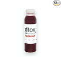 Dtox Juice – Hard to Beet Box | Cold-Pressed Beet Carrot &amp Apple Juice | Fresh Plant-Based Beverage (12-Pack 12oz Bottles)