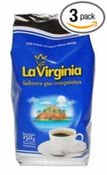La Virginia Cafe Tostado con Azucar Blanco Molido 250grs 3 Pack by La Virginia