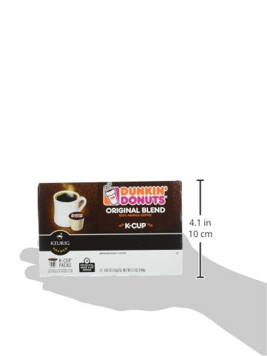 Dunkin' Donuts Original Blend Medium Roast Coffee 12 K Cups for Keurig Makers
