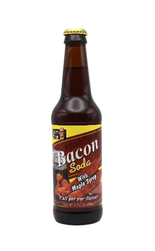 Generic Bacon Soda Pop | For the Ultimate Bacon Lover | Soda Pop with Real Cane Sugar | A Mixed 6 Pack of 3 Different Bacon Flavors | 12 oz Glass Bottles with Crazy Soda Pop Bottle Opener