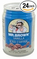Mr. Brown Vanilla Iced Coffee 8.12 Ounce (Pack of 24)