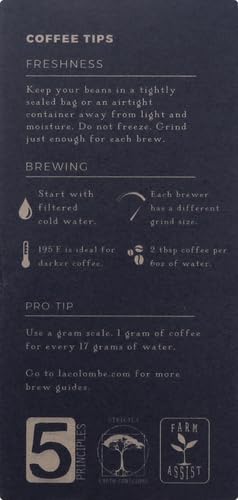 La Colombe Monte Carlo Decaf Whole Bean Coffee 12 Oz