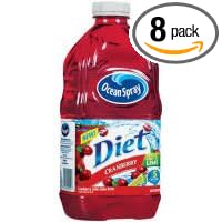 Ocean Spray Diet Cranberry with Lime Juice Drink 64 Fluid Ounce -- 8 per case.