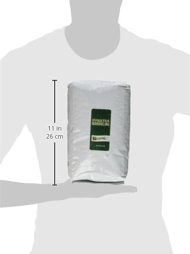 Fresh Roasted Coffee Unroasted Sumatra Mandheling | Single Origin | Kosher | 5 Pound