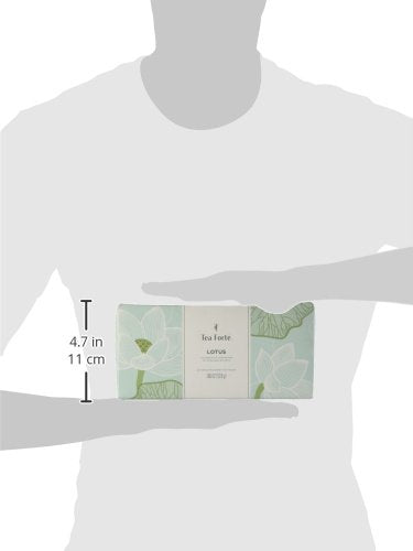 Tea Forte Premium Presentation Box Gift Set Sampler 20 Count Assorted Blends Individually Wrapped Handcrafted Pyramid Infuser Bags Lotus Tea