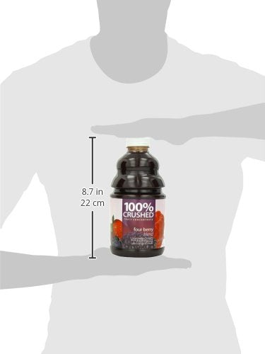 Dr. Smoothie 100% Crushed Fruit Smoothie Four Berry 46-Ounce Bottles (Pack of 2)