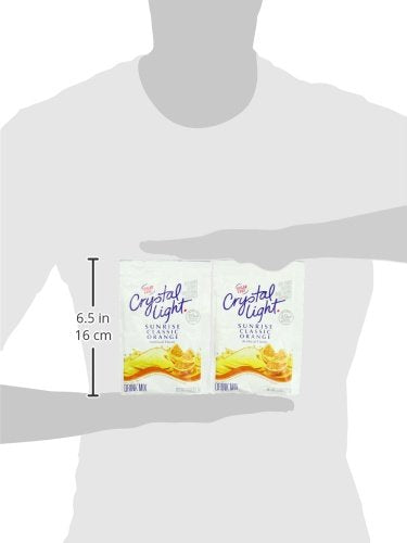 CRYSTAL LIGHT Single Serve Sugar-Free Sunrise Orange Powdered Mix 1.8 oz. Packet (Pack of 12)