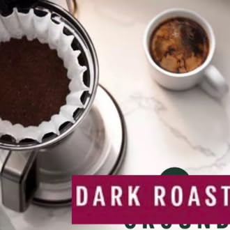 Dark Roast Ground Coffee – French Roast Bold &amp Smoky Flavor 100% Arabica 40 oz Bag