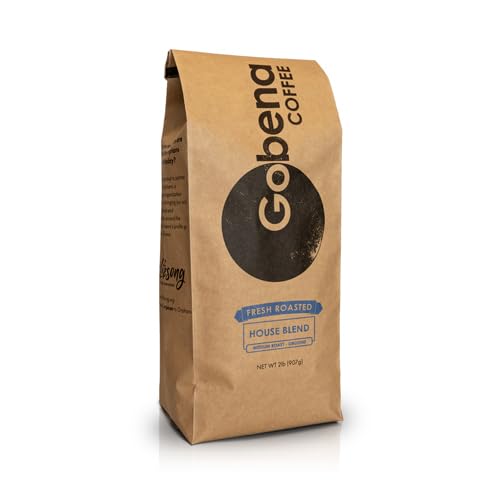 Gobena Coffee 2lb House Blend Ground Medium Roast Coffee 32 Ounces Bulk 100% Arabica