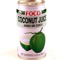FOCO Coconut Juice with Meat (Jugo De Coco) - 11.8 fl oz [ 6 units]