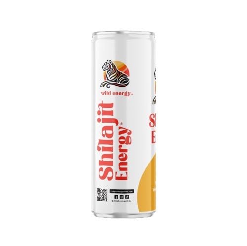 Shilajit Energy Drink Variety Pack – Mango Orange Peach Strawberry and Mixed Berry – 12-Pack