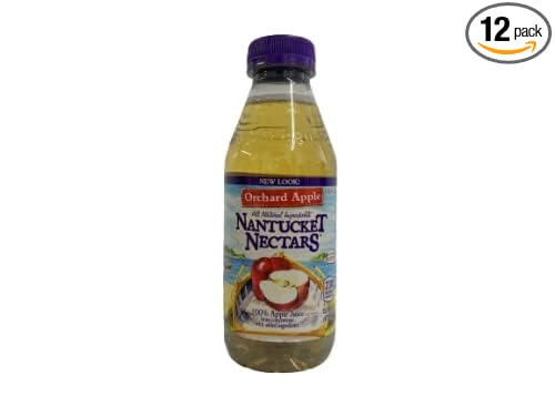 Nantucket Nectars Juice | All Natural Ingredients | 16 Fl Oz Plastic Bottles (Pack of 12) (Orchard Apple)