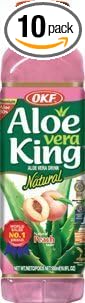 Aloe Vera King (Peach Flavor) 16.9fl Oz (Pack of 10)