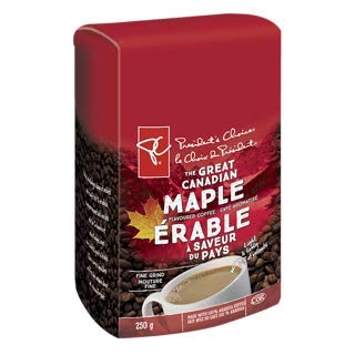 President's Choice The Great Canadian Maple Flavoured Ground Coffee 250g/8.8 oz.(3 Pack) (Imported from Canada)