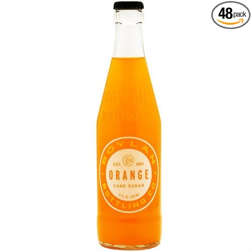 Boylan Bottleworks Orange Soda - 12 oz (48 Glass Bottles)
