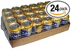 Inca Kola Golden Carbonated Beverage Soda - la kola dorada - 12 oz cans - 24pk