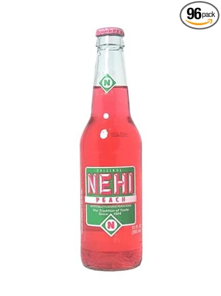 Nehi Soda Peach Pack of 96 12oz Bottles
