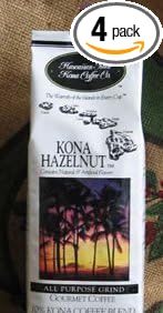 Hawaiian Isles Value Pack Kona Coffee Ground Hazelnut 4 Bags by Hawaiian Isles - DHG_INC