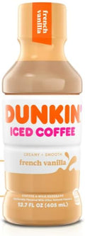 French Vanilla Iced Bottled Coffee Drink 13.7 fl oz + King Combos QR Code and (3 Bottles of French VanillaFlavor)