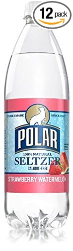 Polar Strawberry Watermelon Seltzer 33.8 oz Plastic Bottles - Pack of 12 …