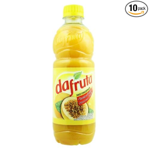 Dafruta Passion Fruit Juice Concentrate - 16.9 FL.Oz | Suco Concentrado de Maracujá Dafruta - 500ml - (PACK OF 10)