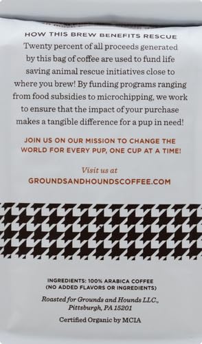 GROUNDS &amp HOUNDS Sit and Stay Coffee Whole Bean 12 OZ