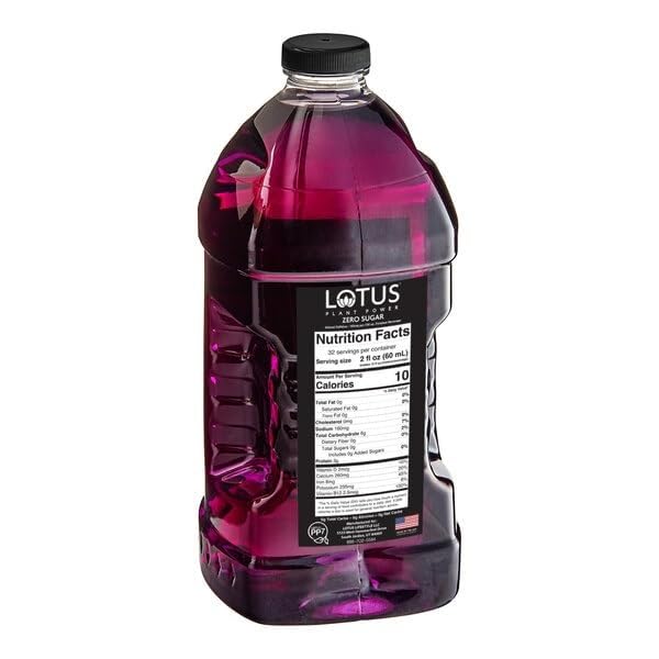 Lotus Energy Drink Concentrate 64 fl oz (Skinny Purple) Pack of 2 (Packaging May Vary)