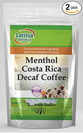 Menthol Costa Rica Decaf Coffee (Gourmet Naturally Flavored Whole Coffee Beans) (16 oz ZIN: 554639) - 2 Pack