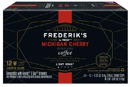 Michigan Cherry Light Roast Coffee Pods (1 Box 12 Cups in box)