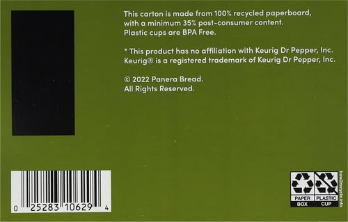 Panera Bread Madagascar Vanilla Light Roast Coffee Pods 100% Arabica Natural Flavor Keurig Compatible Cups No Artificial Ingredients 10 Single Serve Pods (1 Pack of 10)