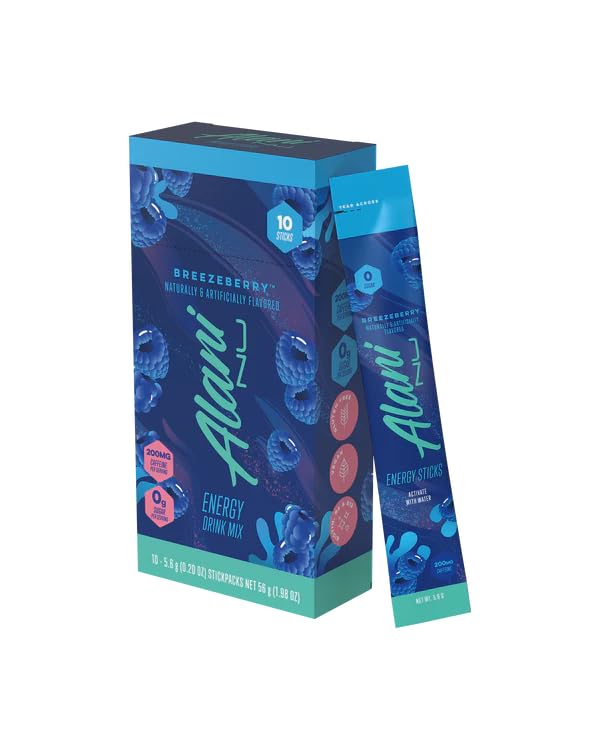 Alani Energy Drinks Mix Variety Pack (Pack of 30) | Breezeberry Pink Slush &amp Orange Kiss | Sugar-Free Low-Calorie Energy Boost Drink | Product delivered exactly as depicted in the images