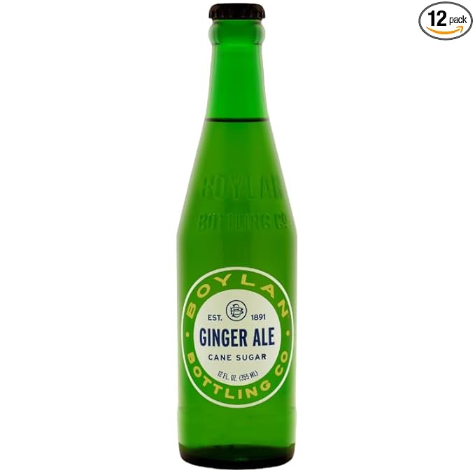 Boylan Bottling Craft Cane Sugar Soda - Ginger Ale 12oz Glass Bottle (12 Pack Ginger Ale)
