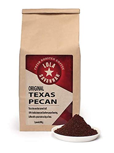 Lola Savannah Texas Pecan Maple Nut and Vanilla Cinnamon Bundle Ground Caffeinated Coffee 2lb 1 Pack