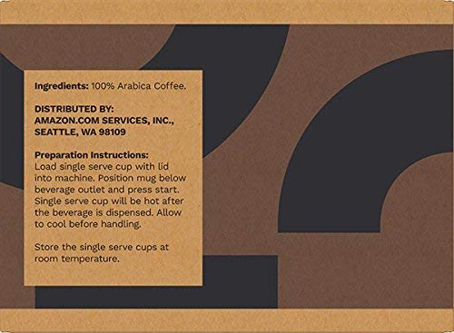 Amazon Brand - Solimo Medium Dark Roast Coffee Pods House Blend Compatible with Keurig 2.0 K-Cup Brewers 100 Count