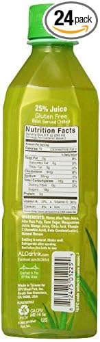 ALO Allure Aloe Vera Beverage Mangosteen &amp Mango 16.9 Ounce (Pack of 24) ALO-od