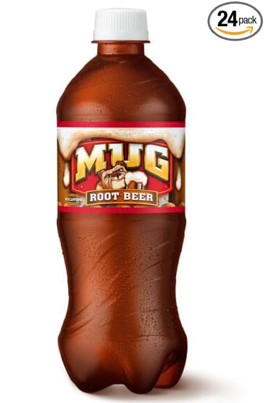 Generic B4Y-Mug Root beer Soda 20 oz Bottles (16)