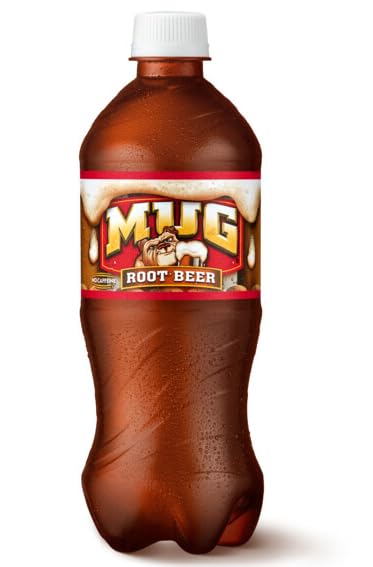 B4Y-Mug Root beer Soda 20 oz Bottles (12)