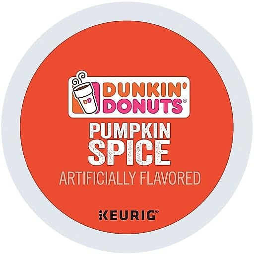 Dunkin' Donuts Pumpkin Spice Coffee Keurig K-Cup Pods Medium Roast 24/Box
