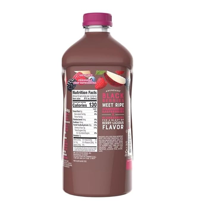 Bolt house Farm Berry Boost 100% Fruit Juice Smoothie | 52 oz (Pack of 3)