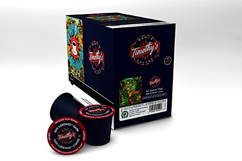 Timothy's World Coffee San Lorenzo Dark K-Cup Portion Pack for Keurig K-Cup Brewers 24-Count (Pack of 2)