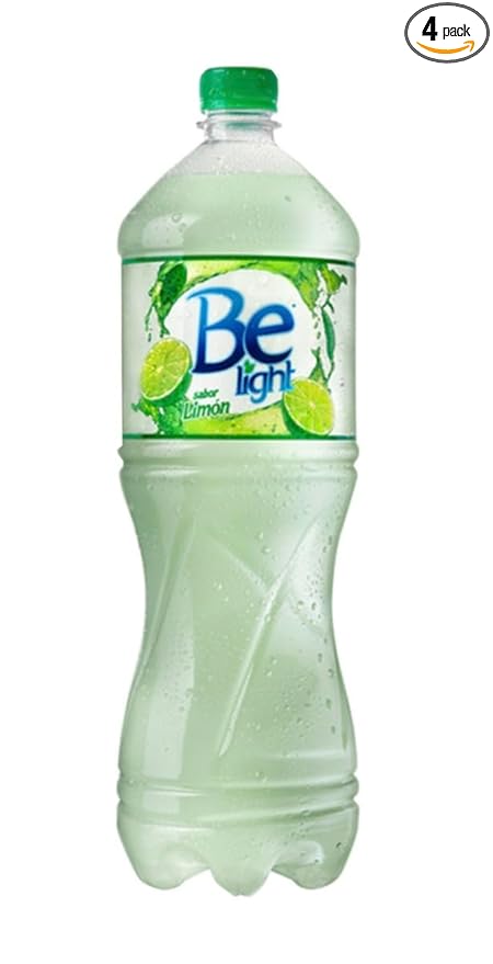 4 x be light limon flavored water zero calorie zero sugar