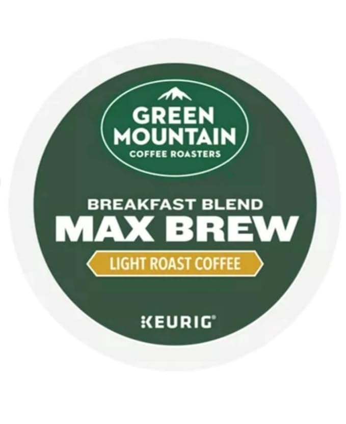 Green Mountain Coffee Roasters Breakfast Blend Max Brew Light Roast Coffee - 30 Pods