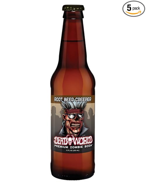 Dead World Premium Zombie Soda Root Beer Creeper 12 pack