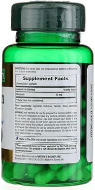 Nature's Bounty Melatonin 10mg Capsules 60 ea (Pack of 2)