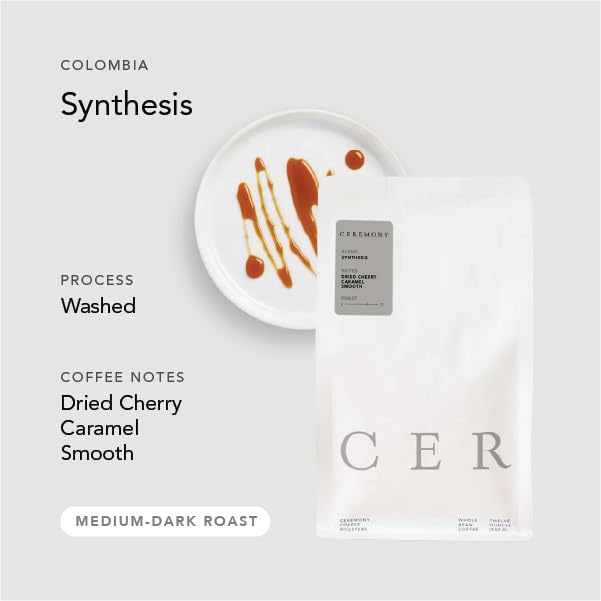 Ceremony Coffee Roasters - House Coffees Roast Variety Pack - Specialty Ground Coffee Antithesis Synthesis &amp Thesis Blends- 3 x 12oz bags (Espresso - Fine Grind)