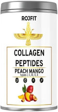 Collagen Powder Drink Mix with Types 1-5 Mango Peach Flavor for Skin Joint and Bone Health 300 gr 10.58 oz