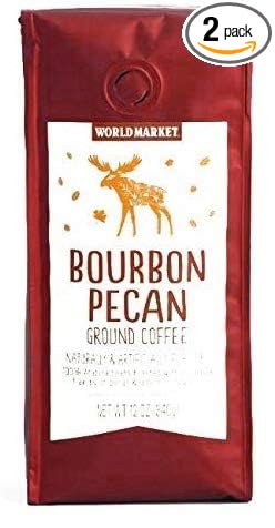 World Marke Bourbon Pecan Ground Coffee Beans - Seasonal Limited Edition Coffee Pure Arabica Great Aroma Rich Flavored Coffee | Gourmet Blend of Central &amp South American | 12 Ounce | Your Choice