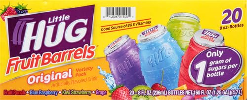 Little Hug 4 Flavor Team Pack Fruit Drink 8 oz