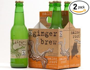 Maine Root - Ginger Brew handcrafted soda. 4 bottles x 12 oz (Pack of 2) by Ginger Brew